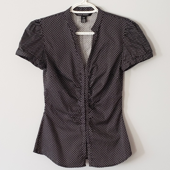 Club Monaco Polka Dot Top - Picture 2 of 6